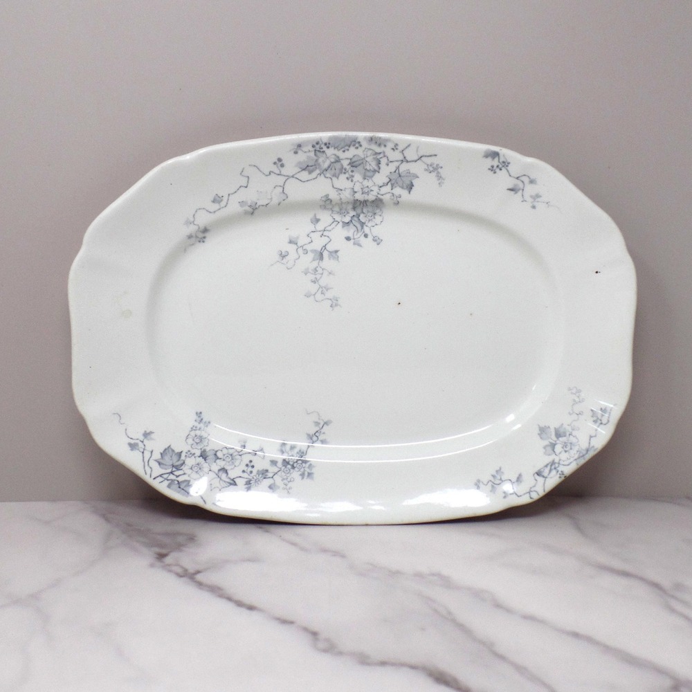 Antique Alfred Meakin Ironstone Transferware Platter / Underplate, Superior